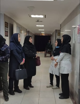 بازدید کارشناسان اداره مامایی از بخش های زنان مرکز آموزشی و درمانی امام خمینی (ره) 