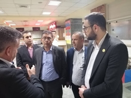  بازدید شبانه معاون درمان و مدیر روابط عمومی دانشگاه از بیمارستان طالقانی اهواز